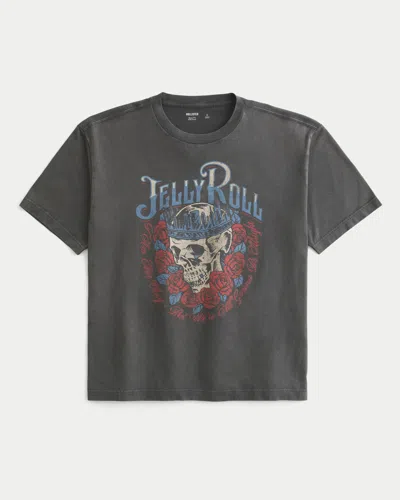Hollister Boxy Jelly Roll Graphic Tee In Green