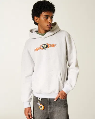 Hollister Boxy Shelby Cobra Graphic Hoodie In Gray