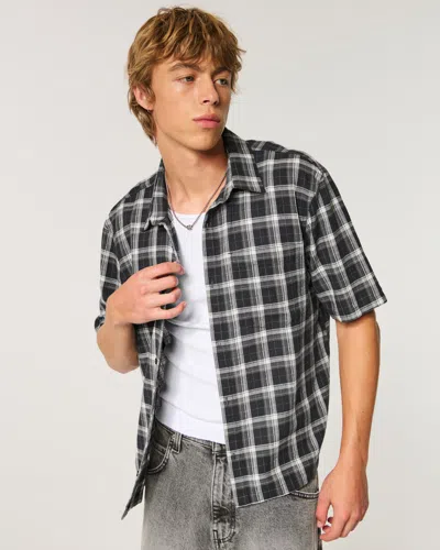 Hollister Boxy Short Sleeve Shirt In Transparent