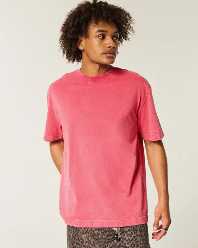 Hollister Boxy Washed Heavyweight Crew T-shirt