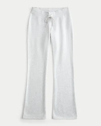 Hollister Butterfly Embroidery Bootcut Sweatpants In Gray