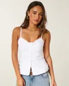 Hollister Button Front Tank In Multi