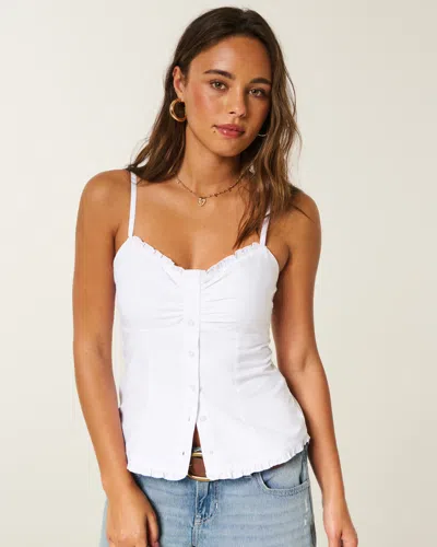 Hollister Button Front Tank In Multi