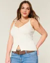 Hollister Button-through Sweater Tank In White