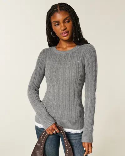 Hollister Cable-knit Icon Crew Sweater