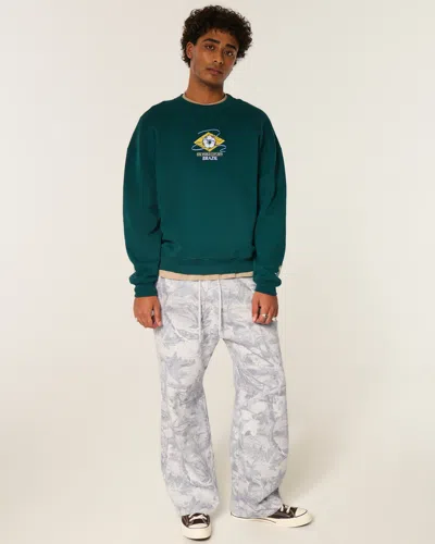 Hollister Camo Baggy Bootcut Sweatpants In Multi