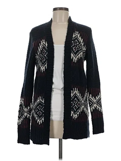 Pre-owned Hollister Cardigan Sweater In Black