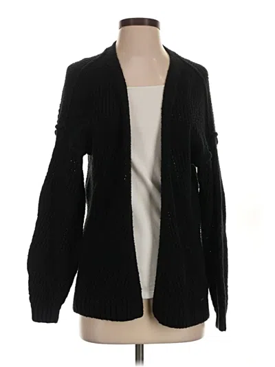 Pre-owned Hollister Cardigan Sweater In Black