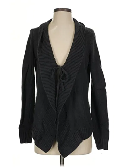 Pre-owned Hollister Cardigan Sweater In Black