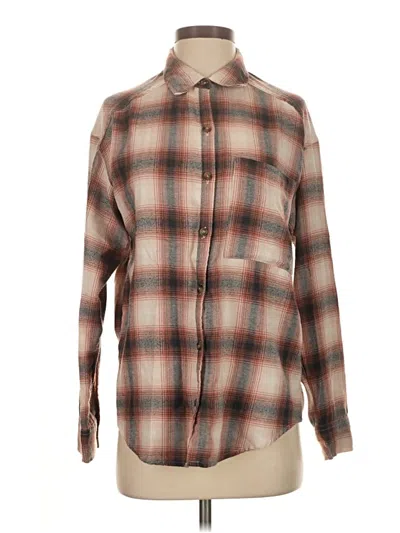Pre-owned Hollister Cardigan Sweater In Brown