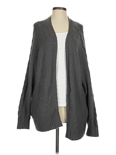 Pre-owned Hollister Cardigan Sweater In Gray