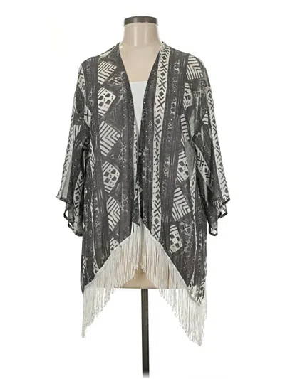 Pre-owned Hollister Cardigan Sweater In Gray