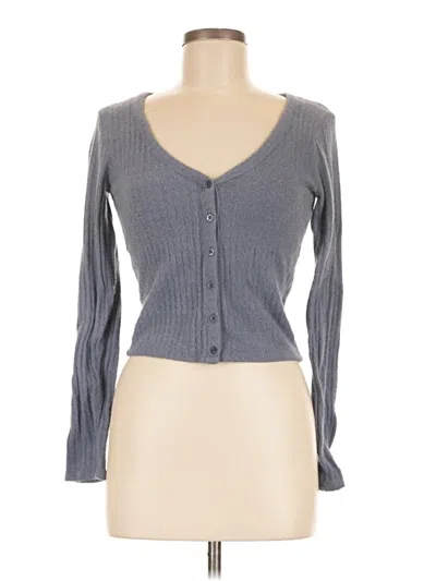 Pre-owned Hollister Cardigan Sweater In Gray