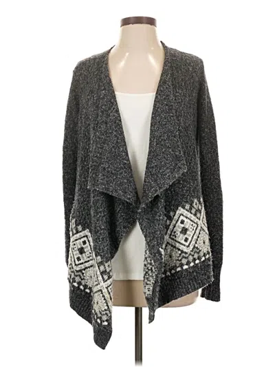 Pre-owned Hollister Cardigan Sweater In Gray