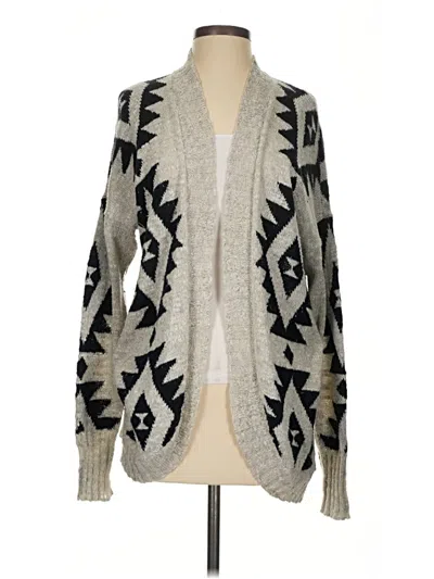 Pre-owned Hollister Cardigan Sweater In Gray