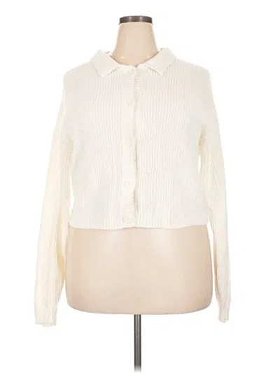 Pre-owned Hollister Cardigan Sweater In Ivory