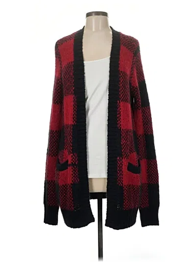 Pre-owned Hollister Cardigan Sweater In Red