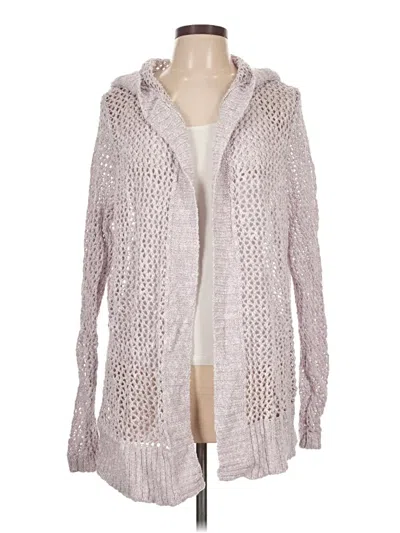 Pre-owned Hollister Cardigan Sweater In Silver