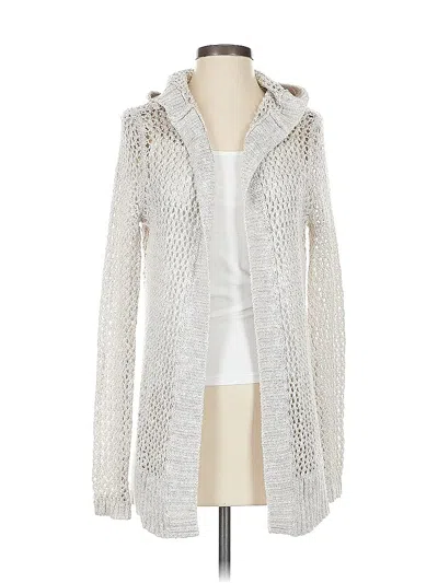 Pre-owned Hollister Cardigan Sweater In White