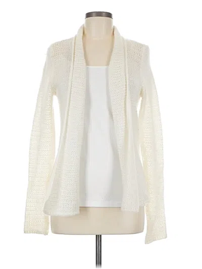 Pre-owned Hollister Cardigan Sweater In White