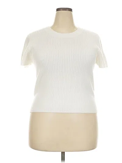 Pre-owned Hollister Cardigan Sweater In White