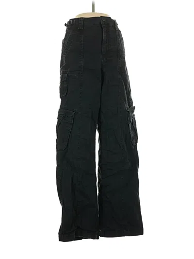 Pre-owned Hollister Cargo Pants In Black