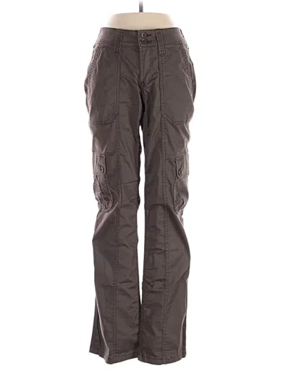Pre-owned Hollister Cargo Pants In Brown