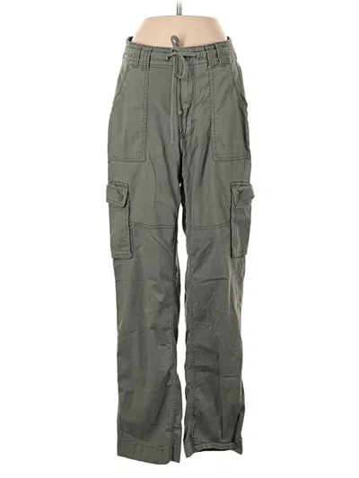 Pre-owned Hollister Cargo Pants In Green