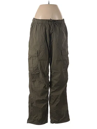 Pre-owned Hollister Cargo Pants In Green