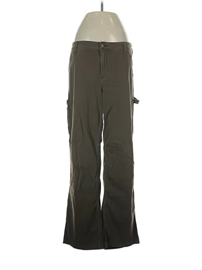 Pre-owned Hollister Cargo Pants In Green