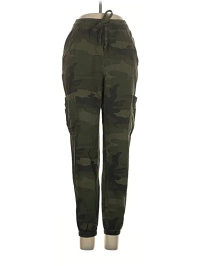 Pre-owned Hollister Cargo Pants In Green