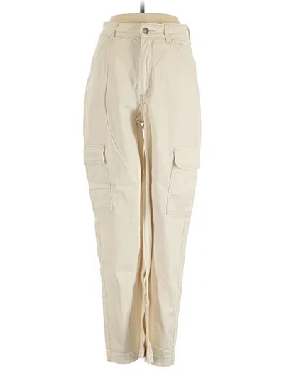 Pre-owned Hollister Cargo Pants In Ivory