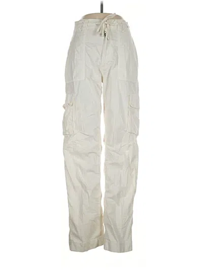 Pre-owned Hollister Cargo Pants In Ivory