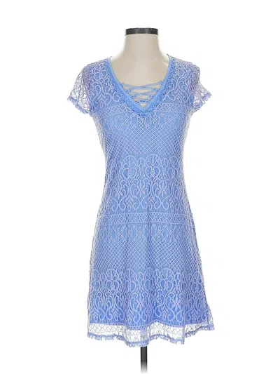 Pre-owned Hollister Casual Dress In Blue