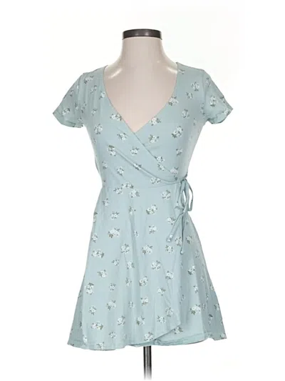 Pre-owned Hollister Casual Dress In Blue