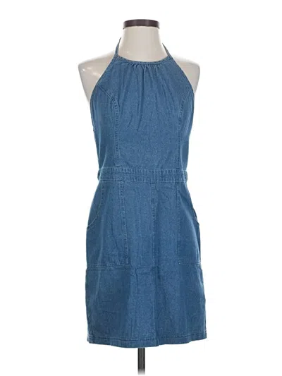 Pre-owned Hollister Casual Dress In Blue