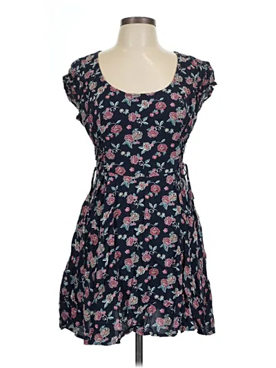 Pre-owned Hollister Casual Dress In Blue