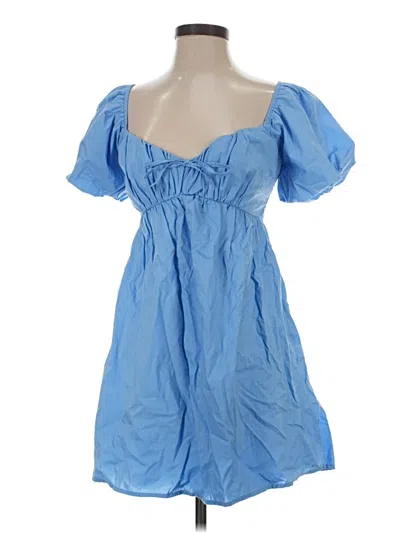 Pre-owned Hollister Casual Dress In Blue