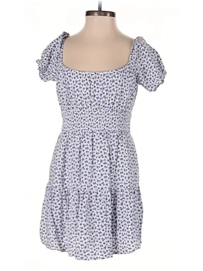 Pre-owned Hollister Casual Dress In Blue