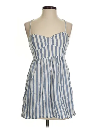 Pre-owned Hollister Casual Dress In Blue