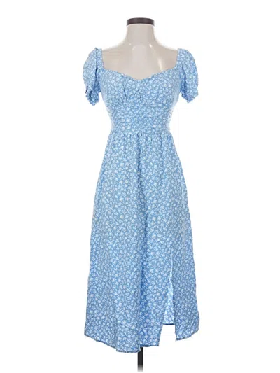 Pre-owned Hollister Casual Dress In Blue
