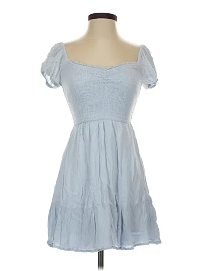 Pre-owned Hollister Casual Dress In Blue