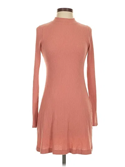 Pre-owned Hollister Casual Dress In Brown