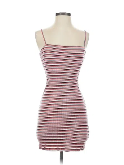 Pre-owned Hollister Casual Dress In Burgundy