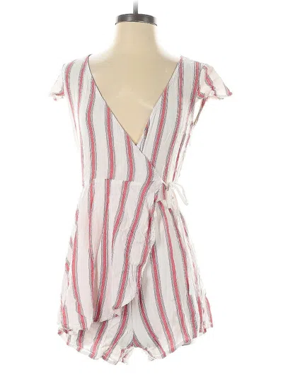 Pre-owned Hollister Casual Dress In Burgundy