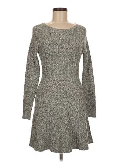 Pre-owned Hollister Casual Dress In Gray
