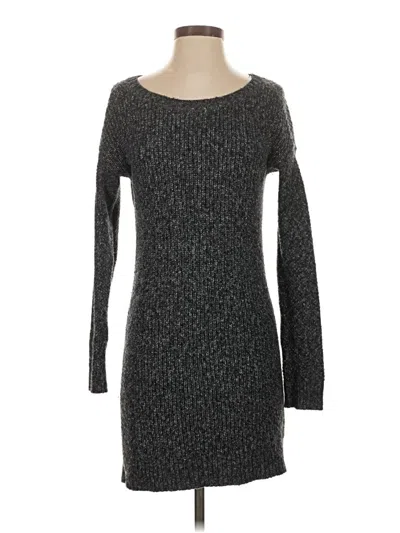 Pre-owned Hollister Casual Dress In Gray