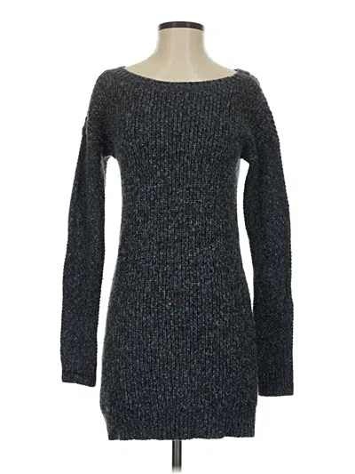Pre-owned Hollister Casual Dress In Gray