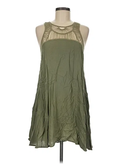 Pre-owned Hollister Casual Dress In Green