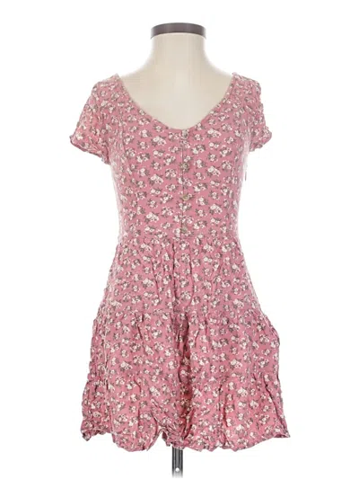 Pre-owned Hollister Casual Dress In Pink
